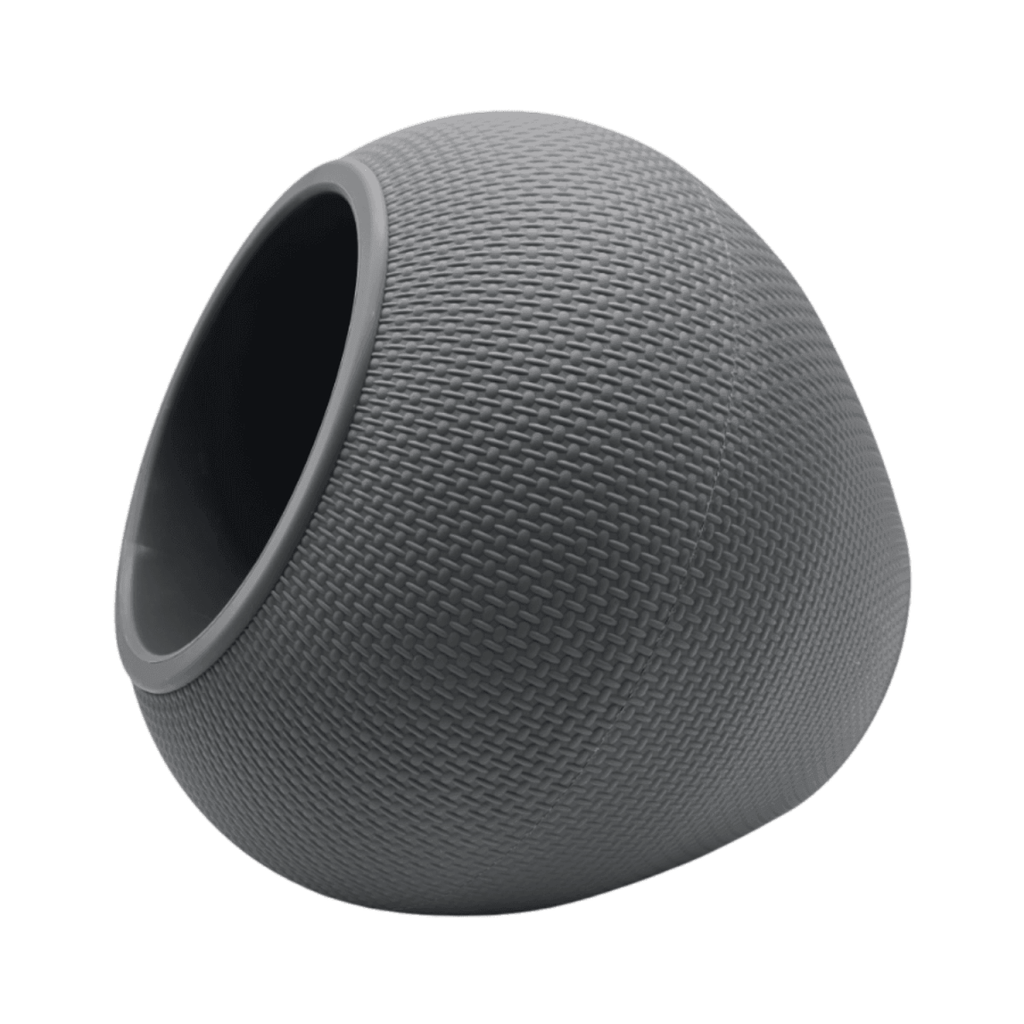 Set 2 Maceteros Plastico Redondo Ovalado Moderno Textura S - Fliperex