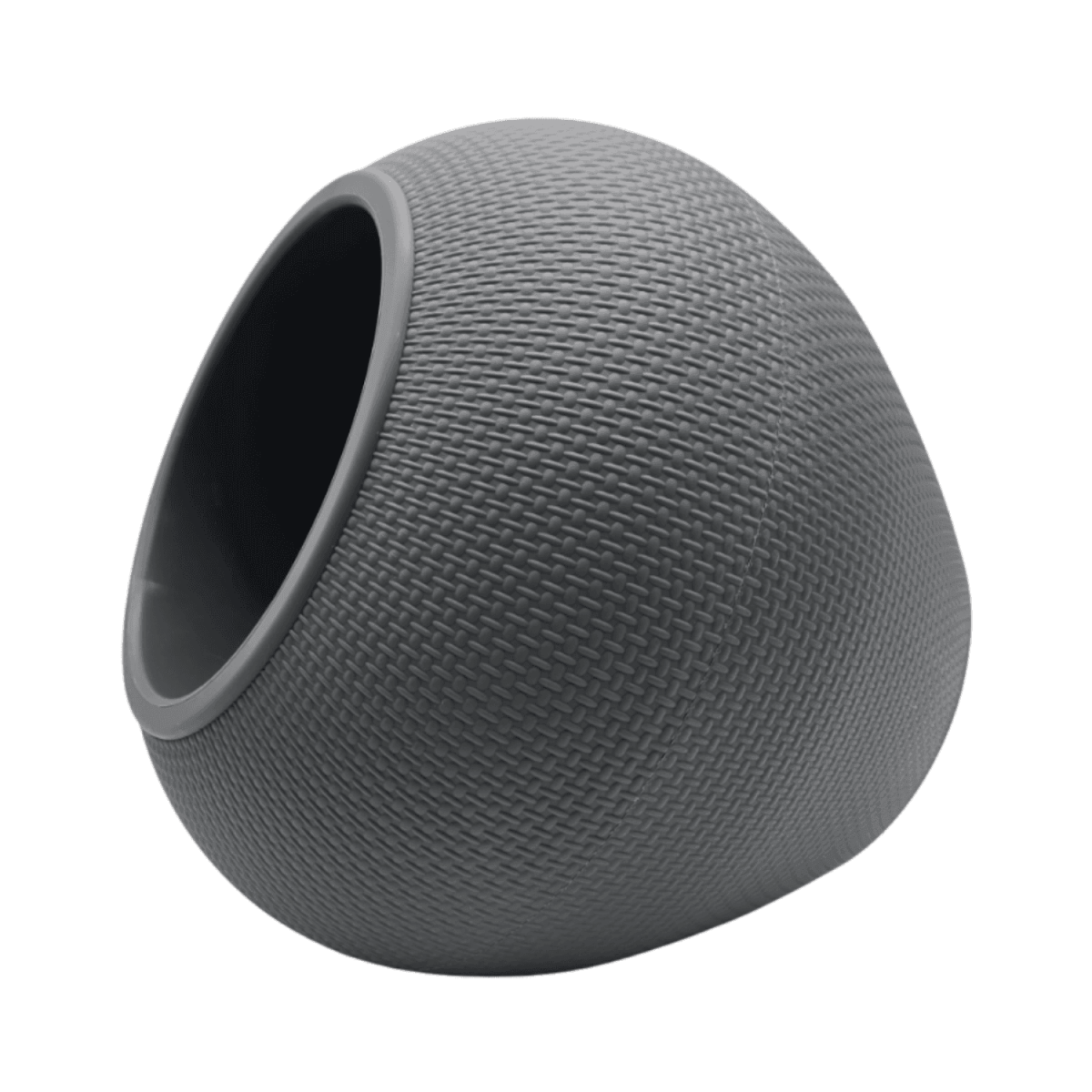 Set 2 Maceteros Plastico Redondo Ovalado Moderno Textura S - Fliperex