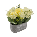 Planta Artifiical Macetero De Cemento Flowers And Plants - Fliperex
