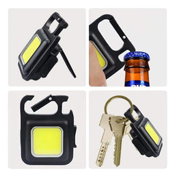 Llavero Linterna Led Recargable Con Destapador Multifuncion - Fliperex