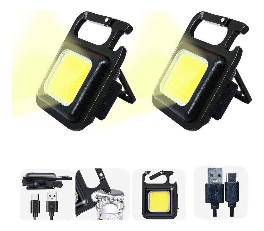 Llavero Linterna Led Recargable Con Destapador Multifuncion - Fliperex